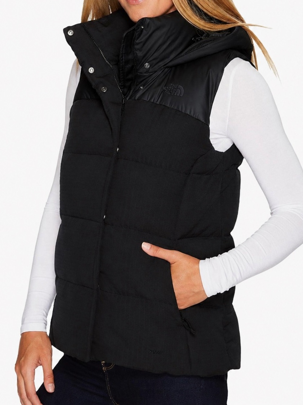 The North Face Black Novelty Nuptse Goose Down Puffer Vest Women’s Size Small